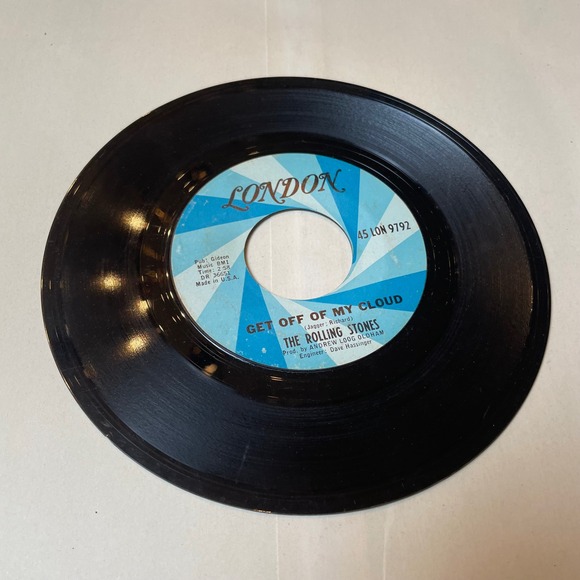 The Rolling Stones I'm Free Get Off of My Cloud‎ 45 RPM Record London - Picture 2 of 2